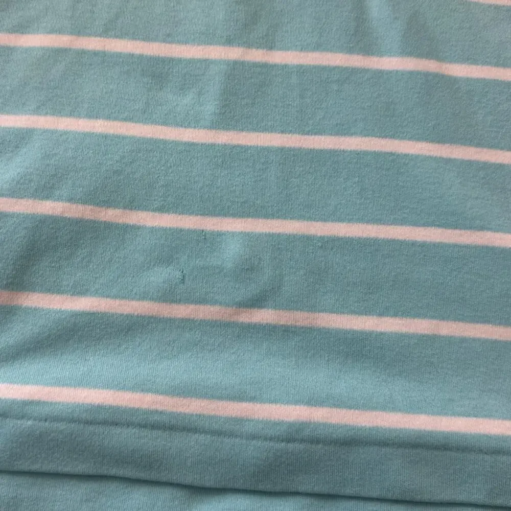 POLO by Ralph Lauren collared shirt, size XL, Teal & White striped; Cotton